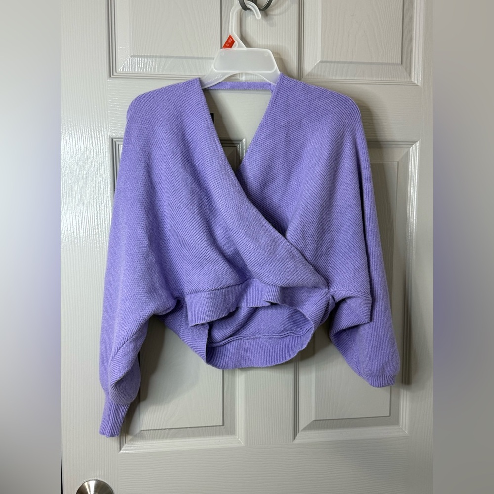Fashion Nova | Lavender |Cropped |Sweater| 2XL| NWT